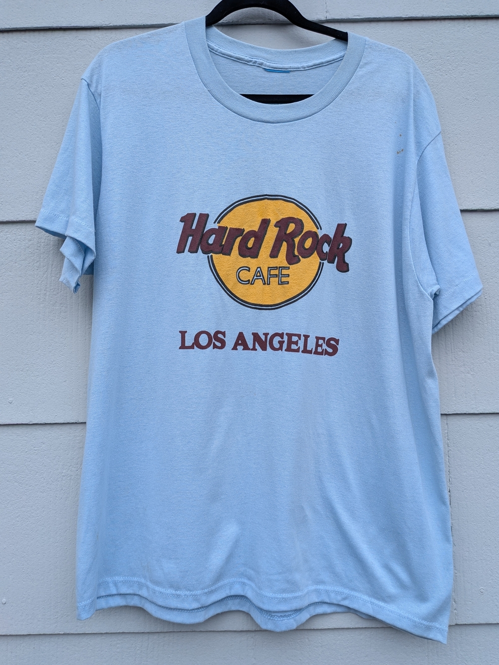 Vintage Hard Rock Cafe Los Angeles Light Blue Graphic Tee